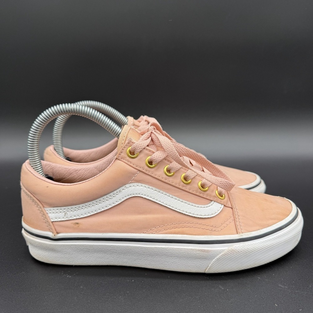 Vans Off The Wall Old Skool Nylon Pale Blush/White Shoes Women's Size 7